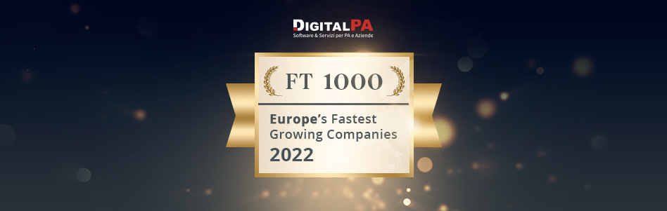 DigitalPA è tra le 1000 aziende d’Europa che crescono più velocemente per il Financial Times