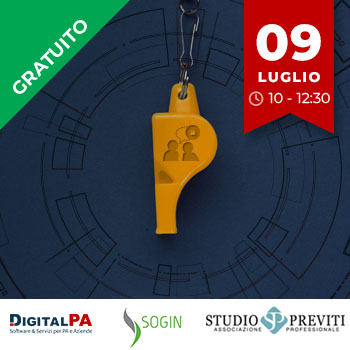 Webinar Whisteblowing, un anno dalla legge italiana con DigitalPA, Studio Previti Associazione Professionale e SOGIN