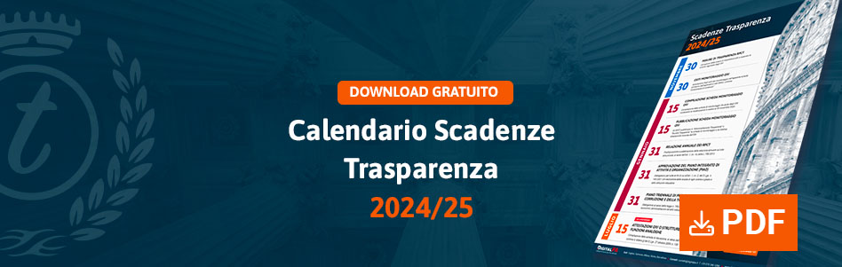 Pubblica Amministrazione: calendario scadenze Amministrazione Trasparente e Anticorruzione 2024-2025