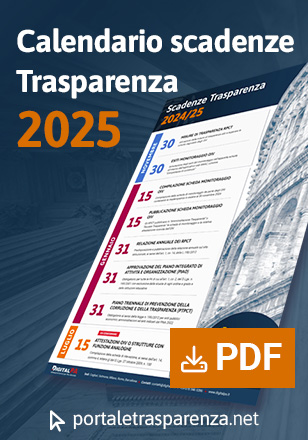 Calendario scadenze trasparenza 2025