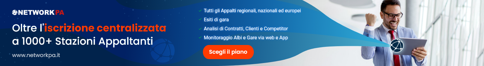 Iscrizione centralizzata a 1000+ Stazioni Appaltanti: scegli il piano