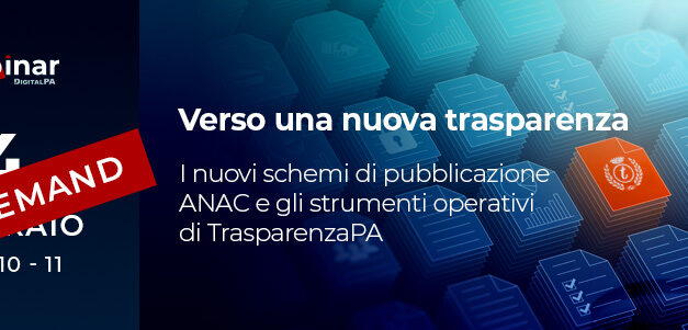 Webinar gratuito obblighi di trasparenza e nuovi standard ANAC 2025: come semplificare gli adempimenti con TrasparenzaPA