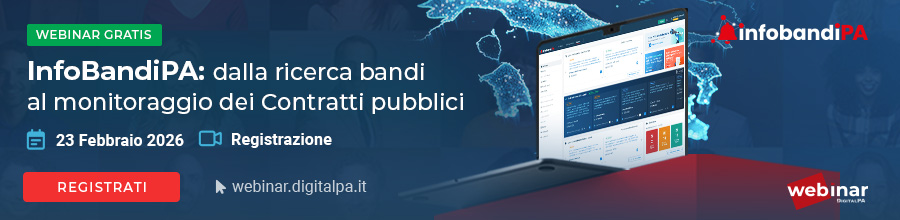 banner-webinar-infobandipa Webinar gratuito piattaforma InfoBandiPA - dalla ricerca bandi al monitoraggio dei Contratti Pubblici - febbraio 2026
