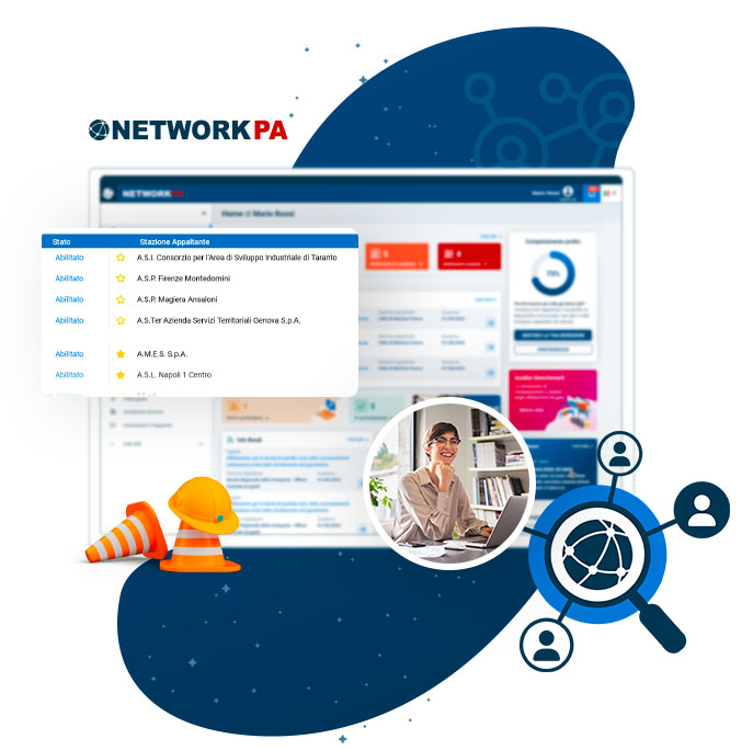 vendor-network-fornitori-networkpa Fatti trovare da oltre 1000 stazioni appaltanti con vendor network 360 integrato su networkpa