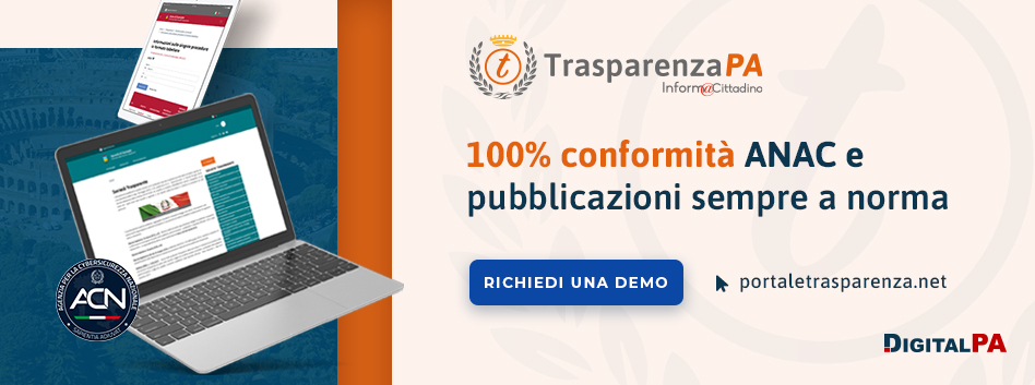 100% conforme ANAC e pubblicazioni sempre a norma - TrasparenzaPA