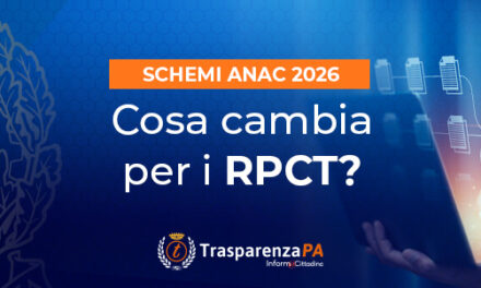 Trasparenza Amministrativa: tutte le novità sugli schemi di pubblicazione ANAC 2026