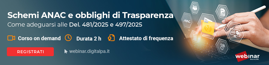 DigitalPA Webinar Schemi ANAC e obblighi di Trasparenza - on demand