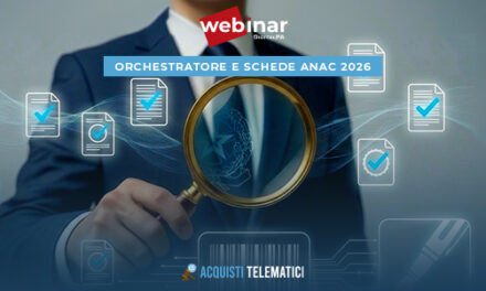 Webinar Orchestratore ANAC 2026: come gestire gli appalti dal CIG all‘esecuzione del contratto