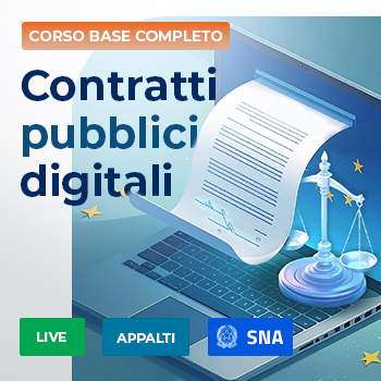 corso completo webinar contratti pubblici 2026 qualificazione Corso contratti pubblici digitali in accreditamento SNA