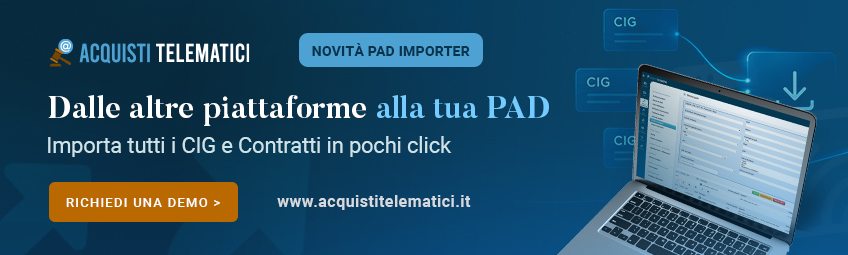 Importa i CIG con PAD Importer